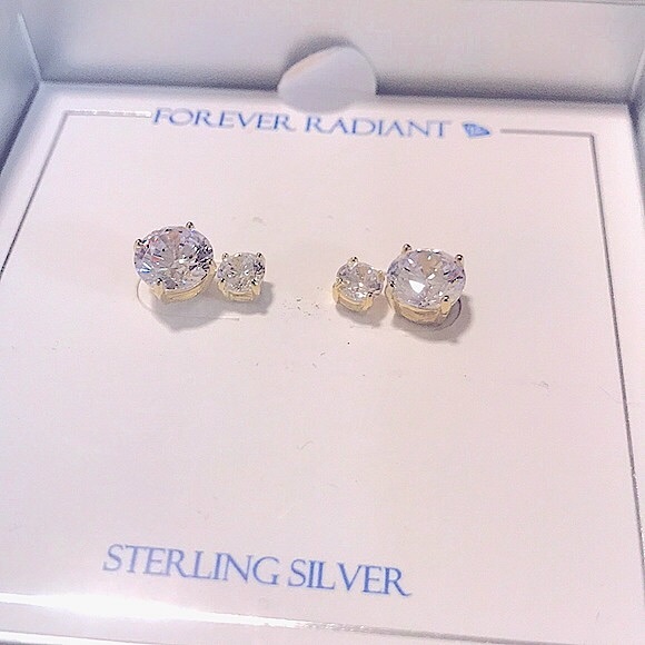 💎Brilliant Sparkle CZ 925sSterling Silver Earring - Picture 6 of 16